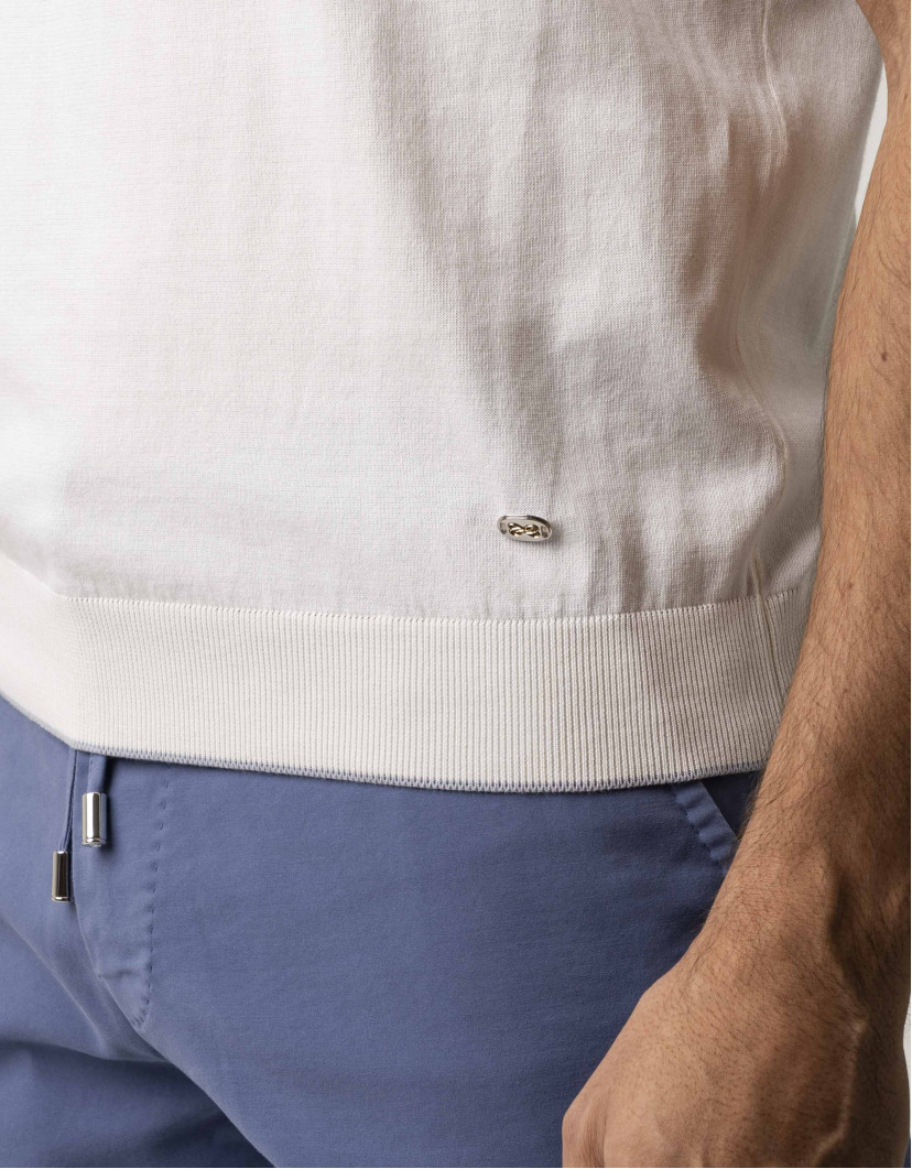 Castello d'Oro White Knitwear T-shirt   image